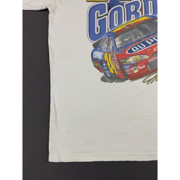 Vintage Y2K Jeff Gordon Nascar Chevrolet Dupont Car Racing Promo Large AOP Tee - Picture 6 of 15